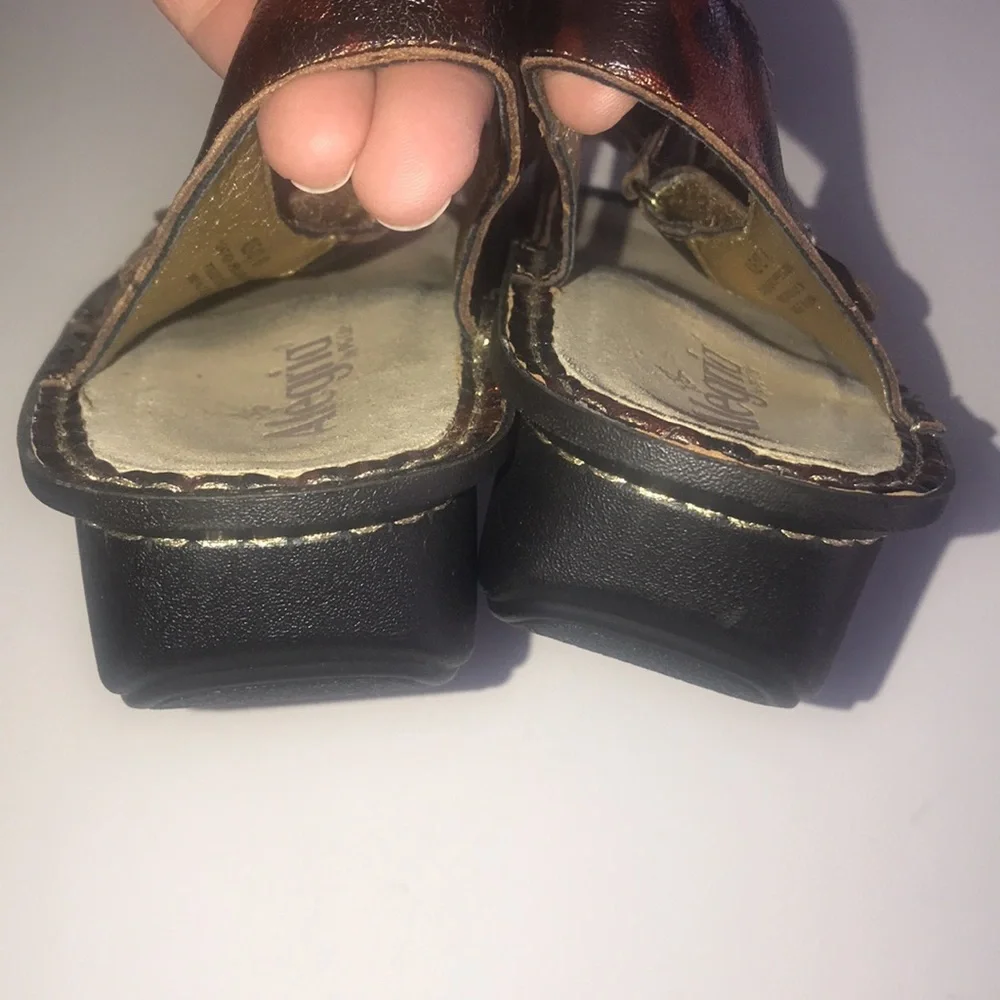 Women’s Leather Alegria Bejeweled Sandals